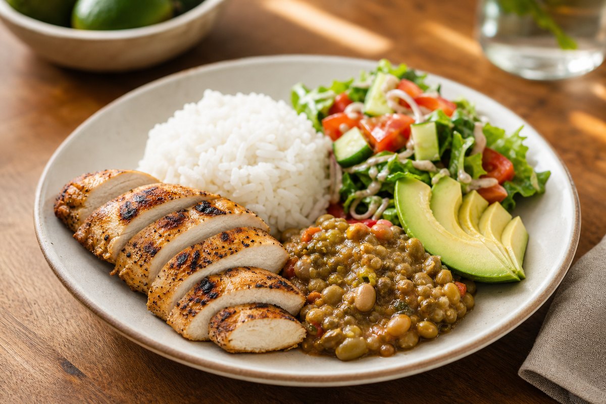 Bajar de peso con comida latina